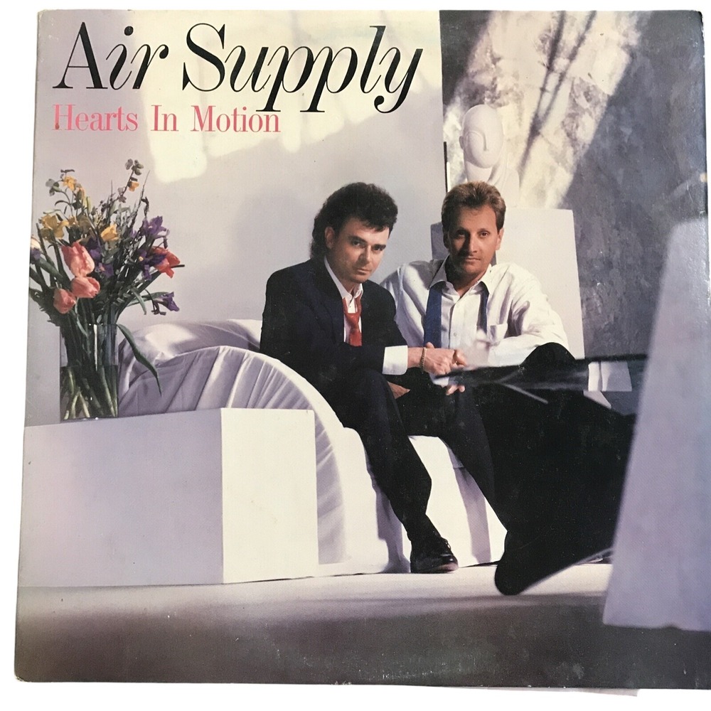 Air‎ Supply Hearts In Motion Vinyl LP 1986 Arista AL9-8426 Soft Rock Pop 80s